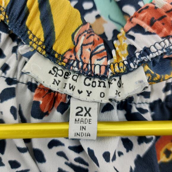 Speed Control 2X Knee Length Women's Dress Bell Sleeves - Picture 3 of 14